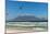 South Africa, Capetown, Kitesurfer in Front of the Table Mountain Silhouette-Catharina Lux-Mounted Photographic Print