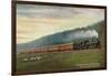 South Africa - Central South African Railways Johannesburg-Cape Express Train-Lantern Press-Framed Art Print