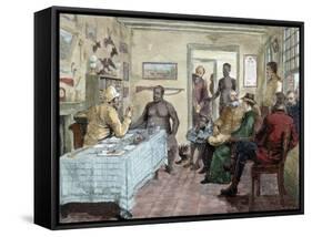 South Africa. Conference Held between Ottam and the English Colonel Rudolph.-Tarker-Framed Stretched Canvas