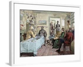 South Africa. Conference Held between Ottam and the English Colonel Rudolph.-Tarker-Framed Giclee Print