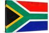 South Africa Flag Design with Wood Patterning - Flags of the World Series-Philippe Hugonnard-Stretched Canvas