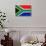 South Africa Flag Design with Wood Patterning - Flags of the World Series-Philippe Hugonnard-Art Print displayed on a wall