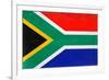 South Africa Flag Design with Wood Patterning - Flags of the World Series-Philippe Hugonnard-Framed Art Print