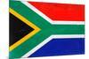 South Africa Flag Design with Wood Patterning - Flags of the World Series-Philippe Hugonnard-Mounted Art Print