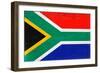 South Africa Flag Design with Wood Patterning - Flags of the World Series-Philippe Hugonnard-Framed Art Print