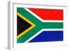 South Africa Flag Design with Wood Patterning - Flags of the World Series-Philippe Hugonnard-Framed Art Print