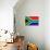 South Africa Flag Design with Wood Patterning - Flags of the World Series-Philippe Hugonnard-Mounted Art Print displayed on a wall