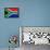 South Africa Flag Design with Wood Patterning - Flags of the World Series-Philippe Hugonnard-Framed Stretched Canvas displayed on a wall