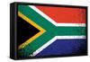 South Africa Grunge Ink Flag Illustration Design-alexmillos-Framed Stretched Canvas