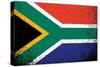 South Africa Grunge Ink Flag Illustration Design-alexmillos-Stretched Canvas