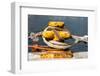 South Africa, Houtbay, Harbour, Bollard with Ropes-Catharina Lux-Framed Photographic Print