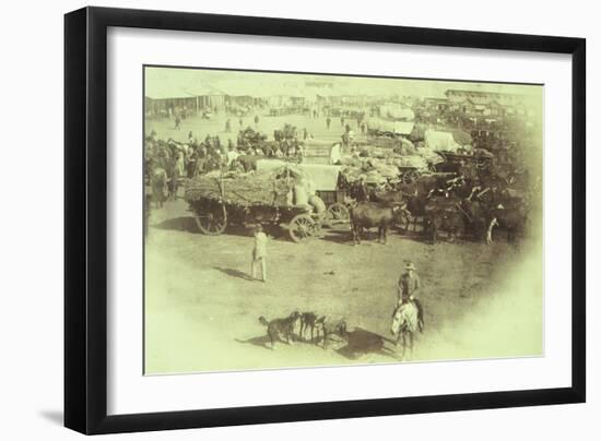 South Africa, Johannesburg, Market Square Market, 1888-null-Framed Giclee Print