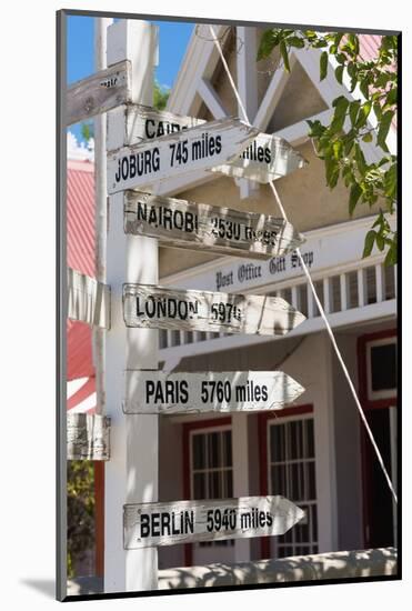 South Africa, Matjiesfontein, Signpost-Catharina Lux-Mounted Photographic Print