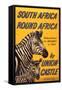 South Africa Round Africa-null-Framed Stretched Canvas