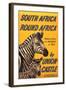 South Africa Round Africa-null-Framed Art Print