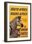 South Africa Round Africa-null-Framed Art Print