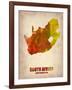 South Africa Watercolor Poster-NaxArt-Framed Art Print