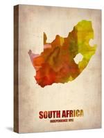 South Africa Watercolor Poster-NaxArt-Stretched Canvas