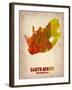 South Africa Watercolor Poster-NaxArt-Framed Art Print