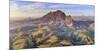 South Africa, Western Cape, Stellenbosch, Aerial view of Simonsberg Mountain range and Stellenbosch-Michele Falzone-Mounted Photographic Print