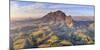 South Africa, Western Cape, Stellenbosch, Aerial view of Simonsberg Mountain range and Stellenbosch-Michele Falzone-Mounted Photographic Print