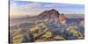South Africa, Western Cape, Stellenbosch, Aerial view of Simonsberg Mountain range and Stellenbosch-Michele Falzone-Stretched Canvas