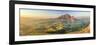 South Africa, Western Cape, Stellenbosch, Aerial view of Simonsberg Mountain range and Stellenbosch-Michele Falzone-Framed Photographic Print