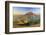 South Africa, Western Cape, Stellenbosch, Aerial view of Simonsberg Mountain range and Stellenbosch-Michele Falzone-Framed Photographic Print