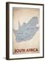 South Africa-American Flat-Framed Giclee Print