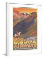 South African Airways Poster-null-Framed Art Print