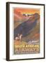 South African Airways Poster-null-Framed Art Print