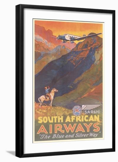 South African Airways Poster-null-Framed Art Print