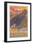 South African Airways Poster-null-Framed Art Print