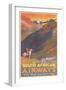 South African Airways Poster-null-Framed Art Print