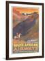 South African Airways Poster-null-Framed Art Print