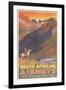 South African Airways Poster-null-Framed Art Print