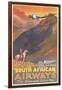 South African Airways Poster-null-Framed Art Print