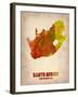 South African Map-NaxArt-Framed Art Print