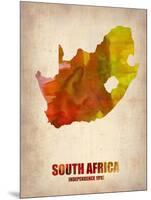 South African Map-NaxArt-Mounted Art Print