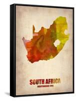 South African Map-NaxArt-Framed Stretched Canvas