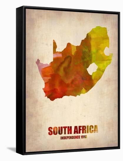 South African Map-NaxArt-Framed Stretched Canvas