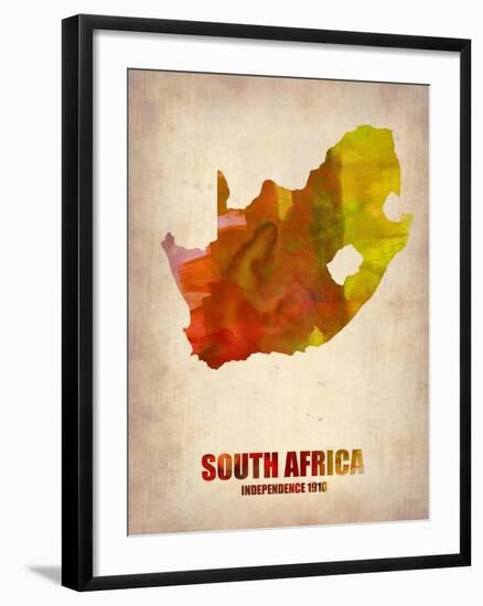 South African Map-NaxArt-Framed Art Print