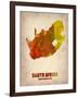 South African Map-NaxArt-Framed Art Print