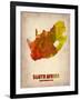 South African Map-NaxArt-Framed Art Print