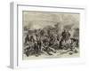 South African Warfare, a Halt of the 24th Regiment-null-Framed Giclee Print