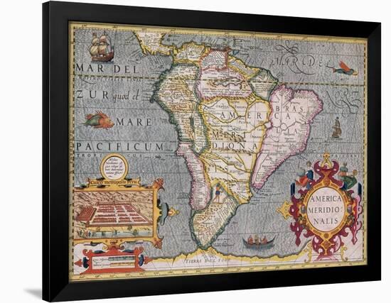 South America, 1606-Science Source-Framed Giclee Print