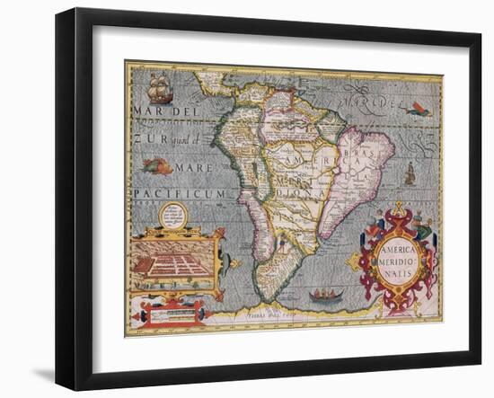 South America, 1606-Science Source-Framed Giclee Print