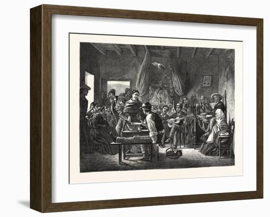 South America: a Baby's Wake in the Interior of Chile-null-Framed Giclee Print