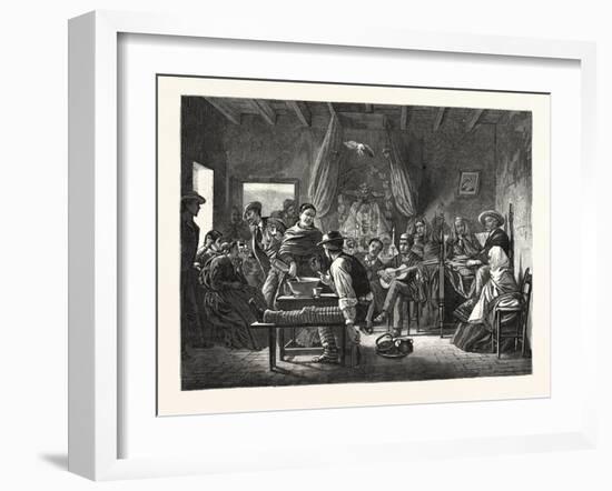 South America: a Baby's Wake in the Interior of Chile-null-Framed Giclee Print