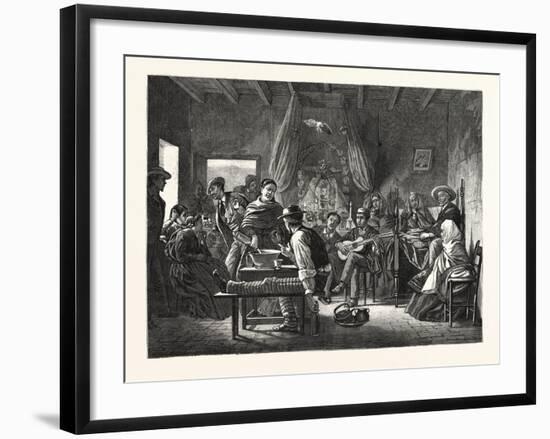 South America: a Baby's Wake in the Interior of Chile-null-Framed Giclee Print